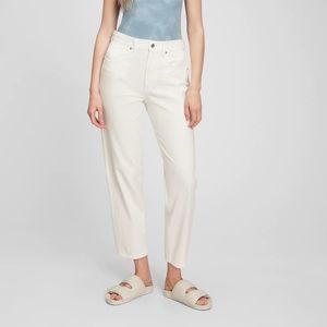 NWT | GAP | High Rise Barrel Jeans | Size 27 | Dove White